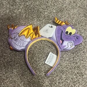 2024 Disney Parks Figment Journey Imagination Plush Minnie Ears Headband NWT.